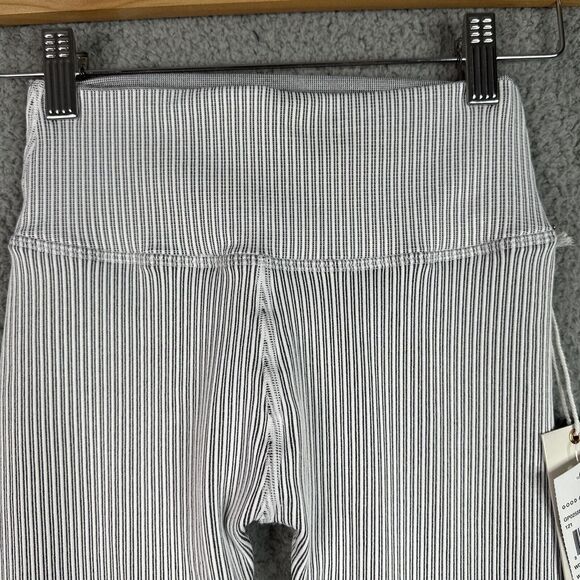 Good American Seamless Ribbed Leggings S/M White Gray Compression NWT - Picture 5 of 14
